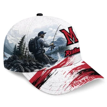 Miami RedHawks Cap - Customized Photo Realistic Red White