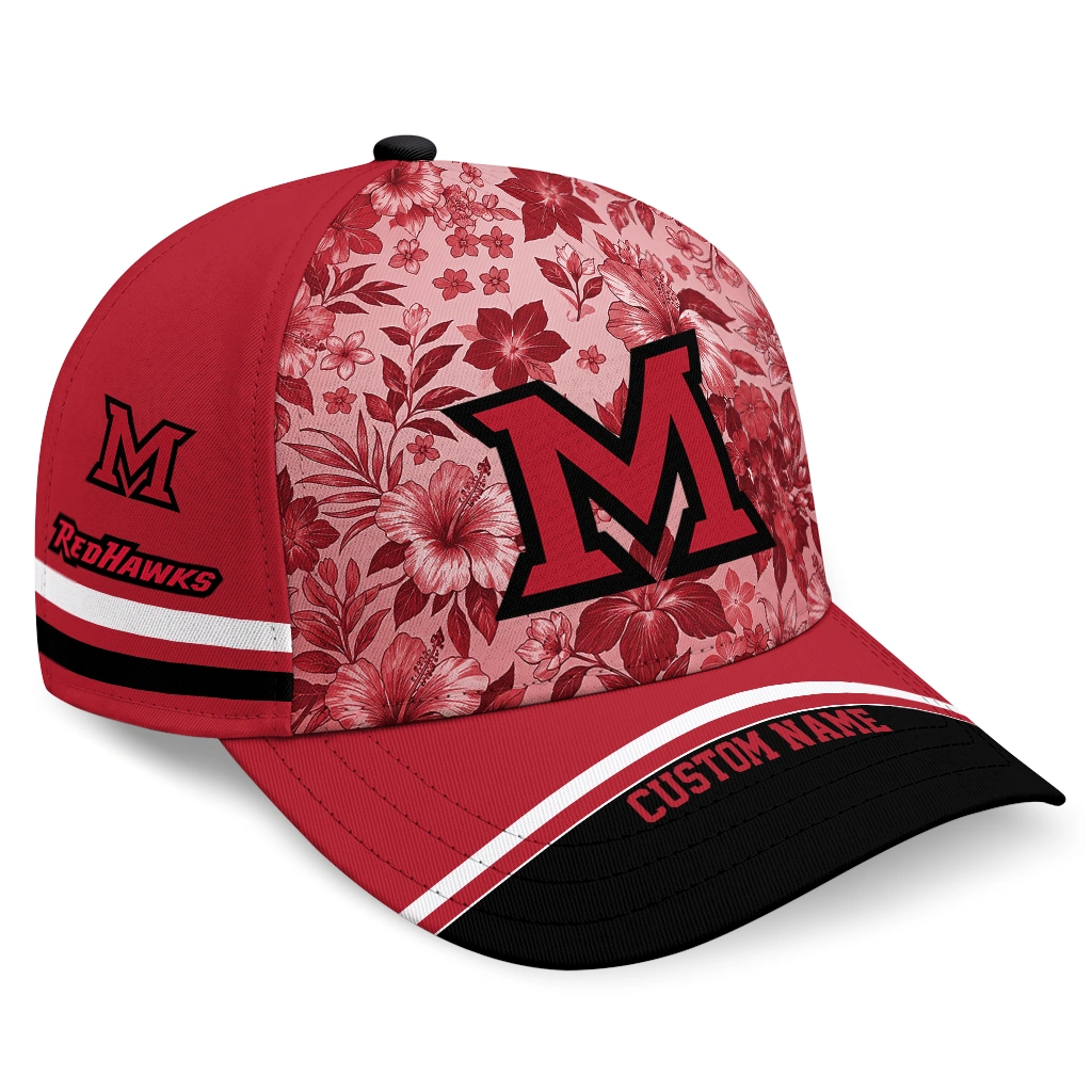 miami-redhawks-cap-customized-tropical-floral-red-best-selling.webp miami redhawks cap customized tropical floral red best selling