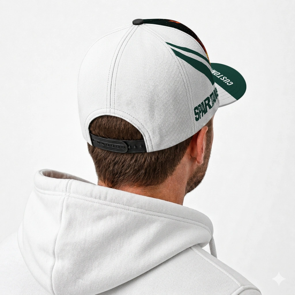 michigan-state-spartans-cap-personalized-blazing-fire-green-latest-model.webp
