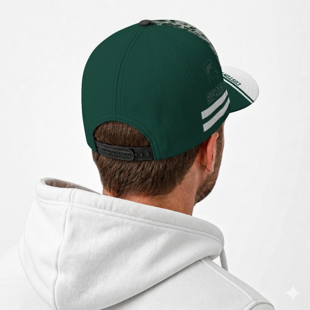 michigan-state-spartans-cap-personalized-tropical-floral-green-latest-model.webp