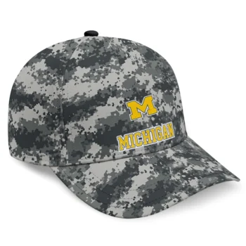 Michigan Wolverines Cap - Custom Digital Camo Gray