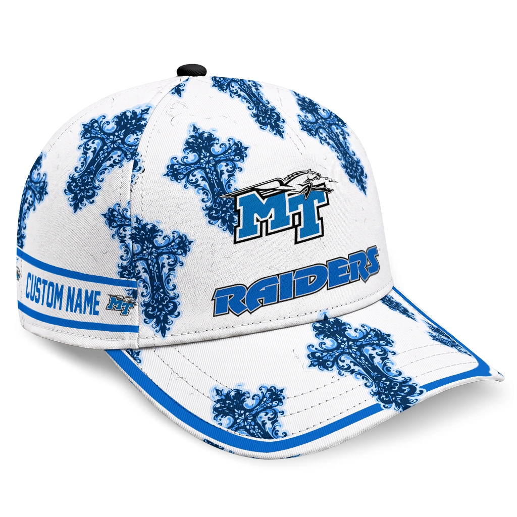 middle-tennessee-blue-raiders-cap-custom-damask-pattern-blue-white-best-selling.webp middle tennessee blue raiders cap custom damask pattern blue white best selling