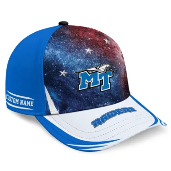 Middle Tennessee Blue Raiders Cap - Custom Galaxy Nebula Blue