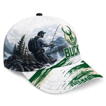 Milwaukee Bucks Cap - Personalized Photo Realistic Green White