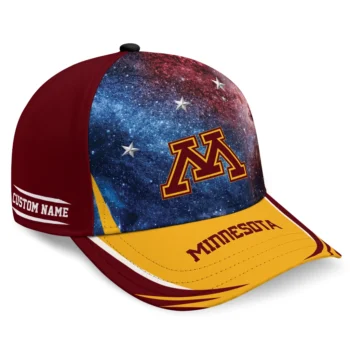 Minnesota Golden Gophers Cap - Customized Galaxy Nebula Maroon