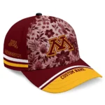 minnesota-golden-gophers-cap-customized-tropical-floral-maroon-best-selling.webp