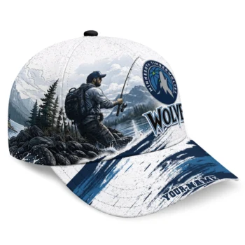 Minnesota Timberwolves Cap - Custom Photo Realistic Midnight Blue White