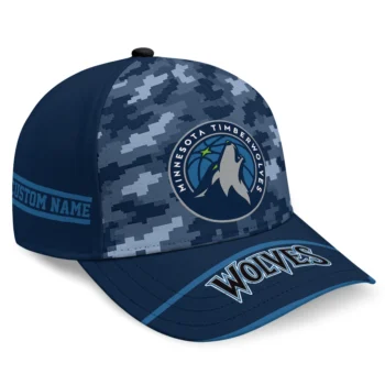 Minnesota Timberwolves Cap - Custom Pixel Camo Midnight Blue