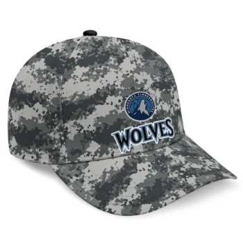 Minnesota Timberwolves Cap - Customized Digital Camo Gray