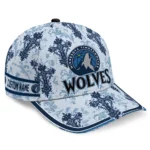 minnesota-timberwolves-cap-personalized-damask-pattern-midnight-blue-white-best-selling.webp