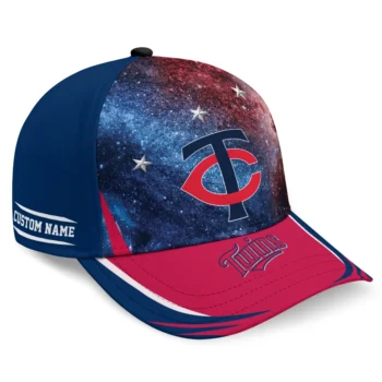 Minnesota Twins Cap - Custom Galaxy Nebula Navy