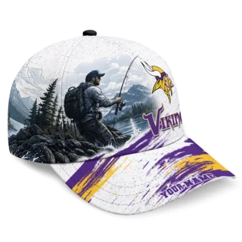 Minnesota Vikings Cap - Customized Photo Realistic Purple White