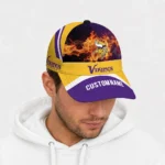 minnesota-vikings-cap-personalized-blazing-fire-purple-best-selling.webp