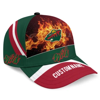 Minnesota Wild Cap - Customized Blazing Fire Red