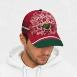 minnesota-wild-cap-customized-tropical-floral-red-best-selling.webp