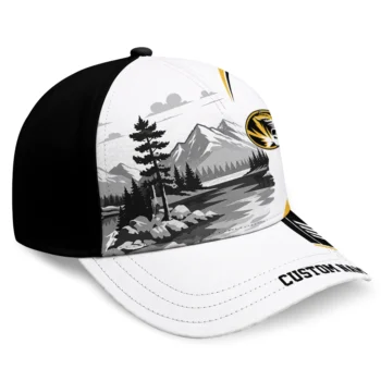 Missouri Tigers Cap - Personalized Flat Illustration Black White