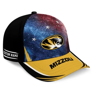 Missouri Tigers Cap - Personalized Galaxy Nebula Black