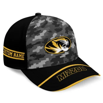 Missouri Tigers Cap - Personalized Pixel Camo Black