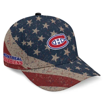 Montreal Canadiens Cap - Custom Distressed Stars Navy