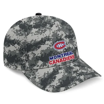Montreal Canadiens Cap - Personalized Digital Camo Gray