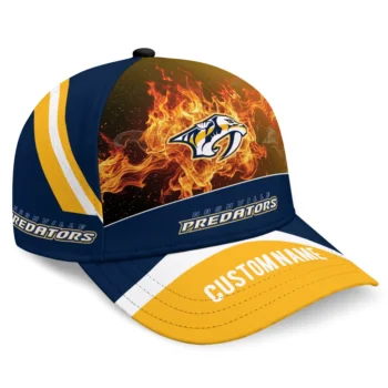 Nashville Predators Cap - Custom Blazing Fire Gold