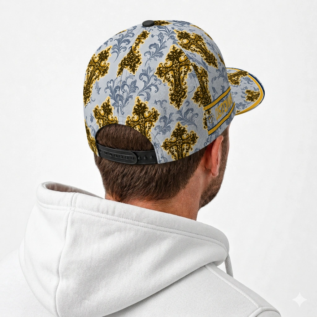 nashville-predators-cap-customized-damask-pattern-gold-white-latest-model.webp
