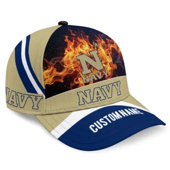 Navy Midshipmen Cap - Customized Blazing Fire Blue