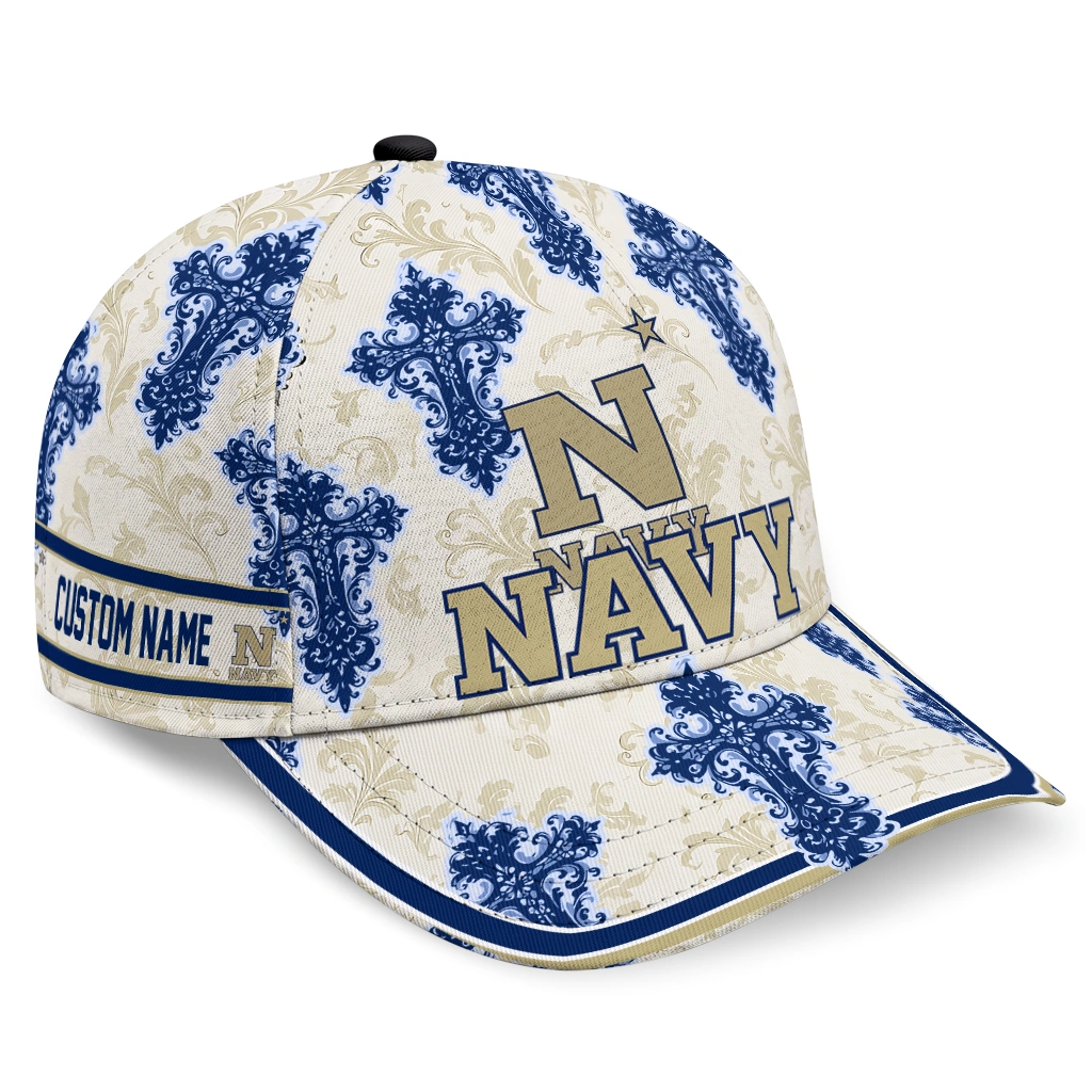navy-midshipmen-cap-customized-damask-pattern-blue-white-best-selling.webp navy midshipmen cap customized damask pattern blue white best selling
