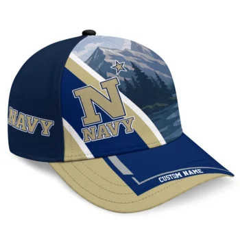 Navy Midshipmen Cap - Customized Diagonal Slash Blue
