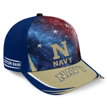 Navy Midshipmen Cap - Customized Galaxy Nebula Blue