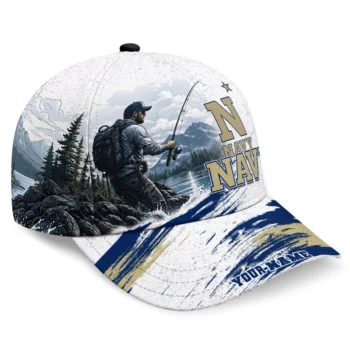 Navy Midshipmen Cap - Customized Photo Realistic Blue White