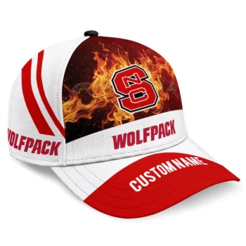 NC State Wolfpack Cap - Personalized Blazing Fire Red