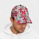 nebraska-cornhuskers-cap-custom-damask-pattern-red-white-best-selling.webp