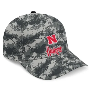 Nebraska Cornhuskers Cap - Custom Digital Camo Gray