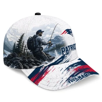 New England Patriots Cap - Personalized Photo Realistic Blue White