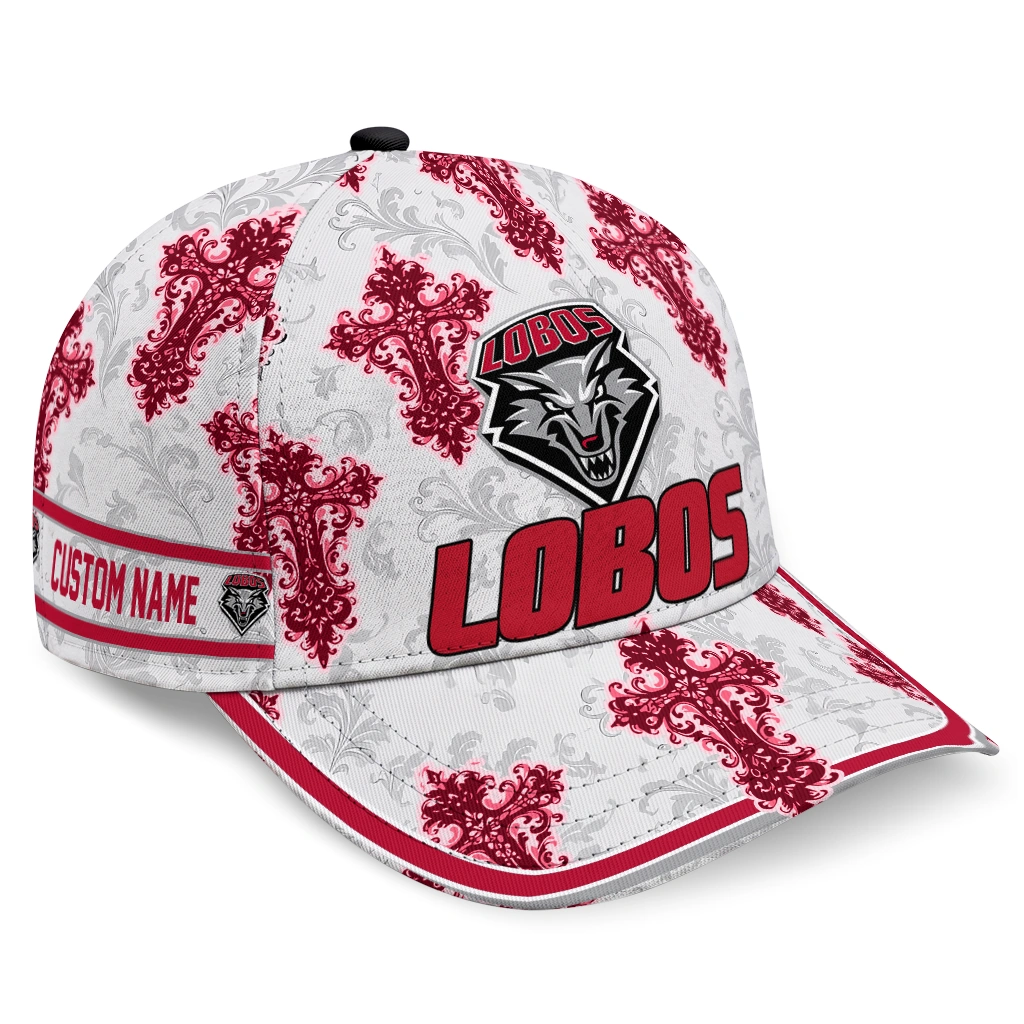 new-mexico-lobos-cap-personalized-damask-pattern-red-white-best-selling.webp new mexico lobos cap personalized damask pattern red white best selling