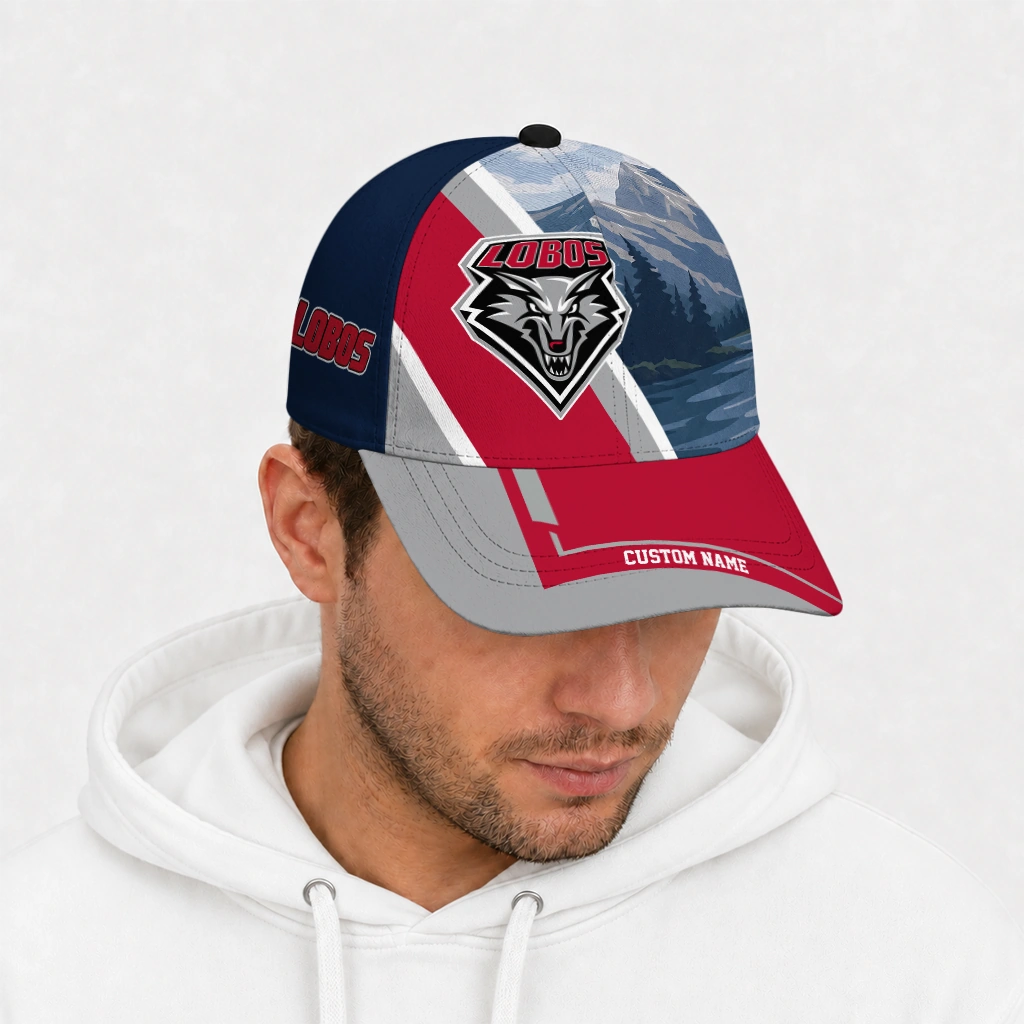 new-mexico-lobos-cap-personalized-diagonal-slash-red-new-arrival.webp