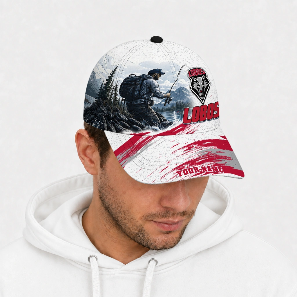 new-mexico-lobos-cap-personalized-photo-realistic-red-white-new-arrival.webp