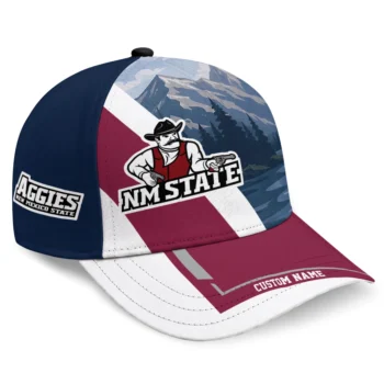 New Mexico State Aggies Cap - Personalized Diagonal Slash Crimson