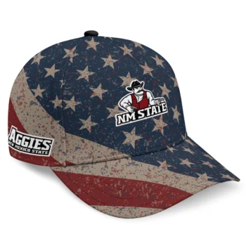 New Mexico State Aggies Cap - Personalized Distressed Stars Navy