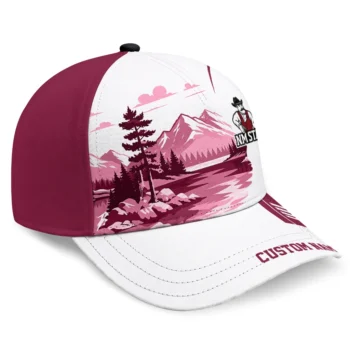 New Mexico State Aggies Cap - Personalized Flat Illustration Crimson White