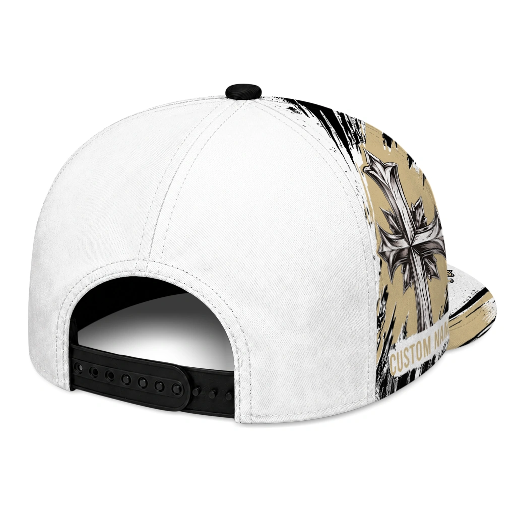 new-orleans-saints-cap-custom-grunge-cross-gold-white-fashion-forward.webp