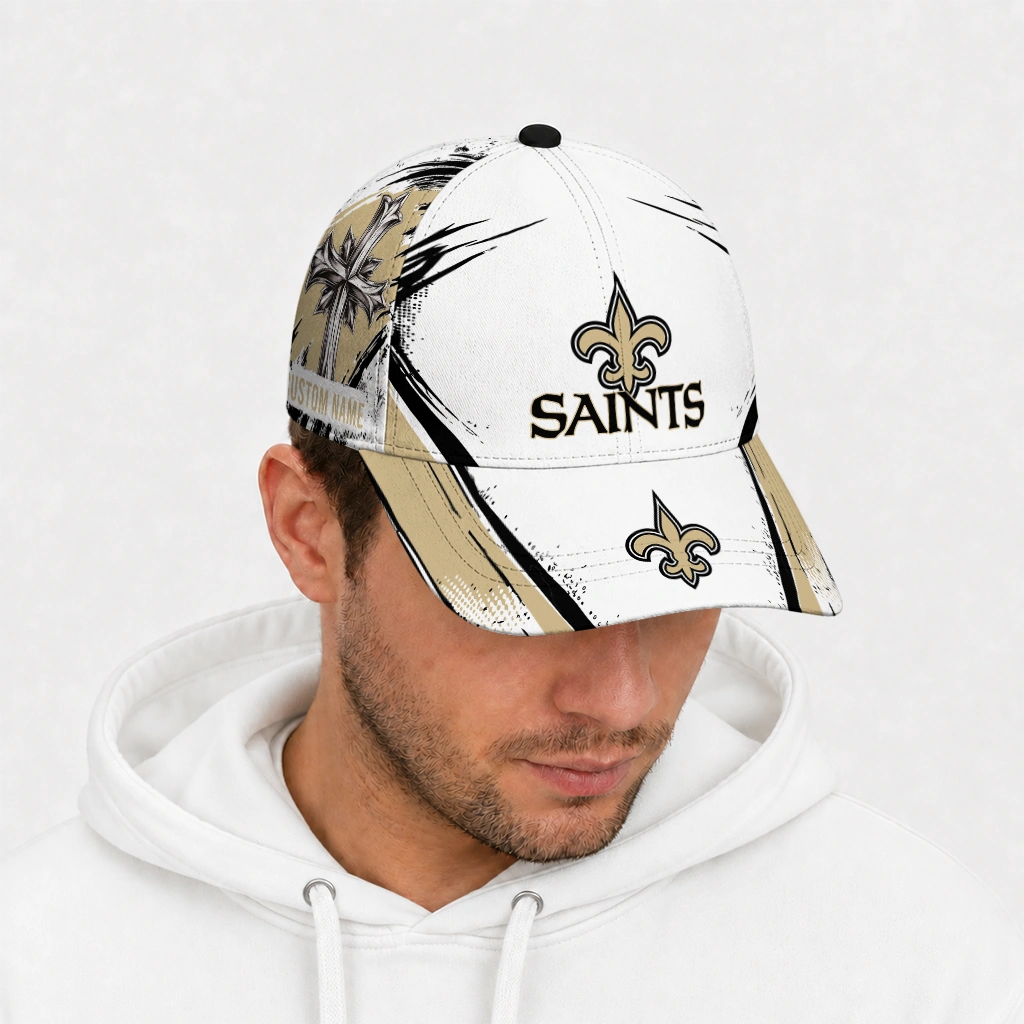 new-orleans-saints-cap-custom-grunge-cross-gold-white-new-arrival.webp