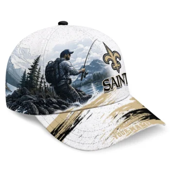New Orleans Saints Cap - Custom Photo Realistic Gold White