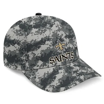 New Orleans Saints Cap - Customized Digital Camo Gray