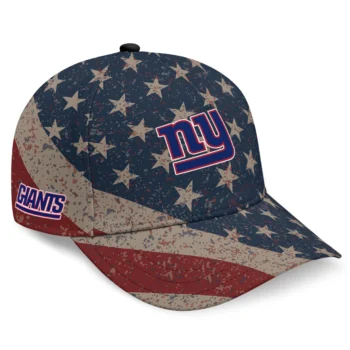 New York Giants Cap - Custom Distressed Stars Navy