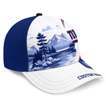 New York Giants Cap - Custom Flat Illustration Blue White