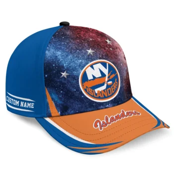 New York Islanders Cap - Customized Galaxy Nebula Blue