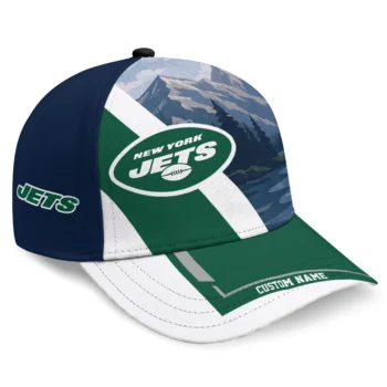 New York Jets Cap - Custom Diagonal Slash Green