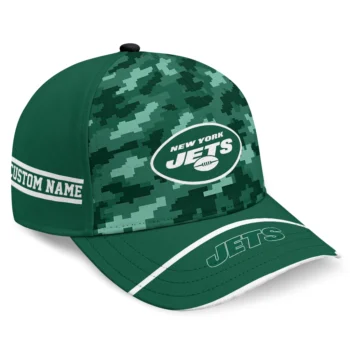 New York Jets Cap - Personalized Pixel Camo Green